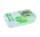 קופסת אוכל מחולקת ירוק image number 0